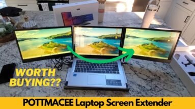 POTTMACEE Laptop Screen Extender, 14inch Upgraded FHD 1080P Triple Screen Extender - Worth Buying?