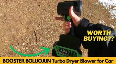 BOOSTER BOLUOJUN Turbo Dryer Blower for Car, Electric Cordless Leaf Blower with Led - Worth Buying?