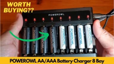 POWEROWL AA/AAA Battery Charger 8 Bay, Independent Slot, USB Fast Charging | Worth Buying?