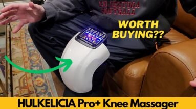 HULKELICIA Pro+ Knee Massager 4 in 1 with Red Light, Heat, Vibration, Cordless | Worth Buying?