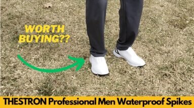 THESTRON Professional Men Waterproof Spikes Golf Shoes Sports Sneakers, Golf Footwear - Worth It?