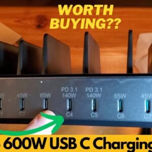 Aftertop 600W USB C Charging Station for Multiple Devices, 10 Ports PD3 1 140W PPS 45W - Worth It?