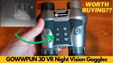 GOWWPUN 3D VR Night Vision Goggles - Rechargeable Head Mounted Binoculars | Worth Buying?