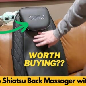 CuPiLo Shiatsu Back Massager with Heat, Deep Tissue Massage Chair Pad, Inflatable Flap - Worth It?