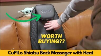 CuPiLo Shiatsu Back Massager with Heat, Deep Tissue Massage Chair Pad, Inflatable Flap - Worth It?