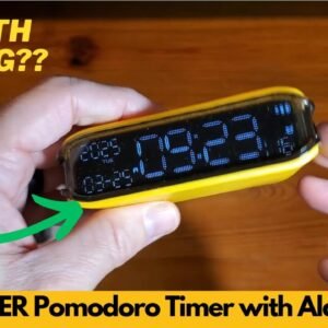 V CHECKER Pomodoro Timer with Alarm Clock, Desk Productivity Timer, Rotate to Switch - Worth It?