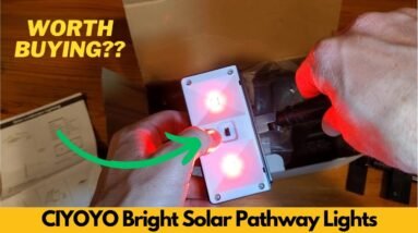 CIYOYO Bright Solar Pathway Lights Outdoor, 8 Pack Solar Garden Lights, IP65 Waterproof - Worth It?