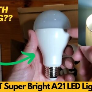 QQLXST Super Bright A21 LED Light Bulbs, 150 Watt 200 Watt Equivalent, 5000K Daylight, Worth Buying?