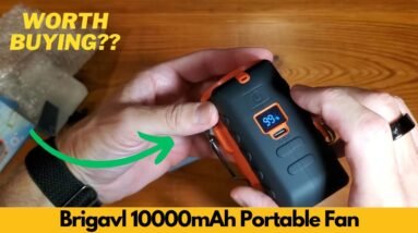 Brigavl 10000mAh Portable Personal Waist Neck Rechargeable Fan, 5 Speeds - Worth Buying?