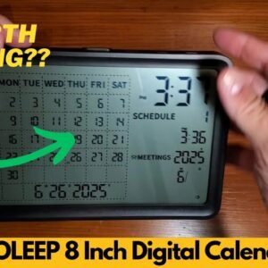 JOOLEEP 8 Inch Digital Calendar, All in one Smart Calendar Wall & Desk Mountable, Worth Buying?