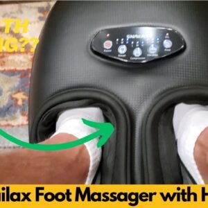 Snailax Foot Massager with Heat, FSA HSA Eligible, Kneading, Compression, Vibration, Shiatsu Feet Ma