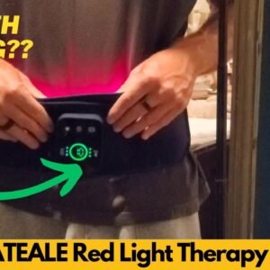 EVATEALE Red Light Therapy Belt for Back & Abdomen, 5000mAh Wireless Infrared Waist Wrap - Worth It?