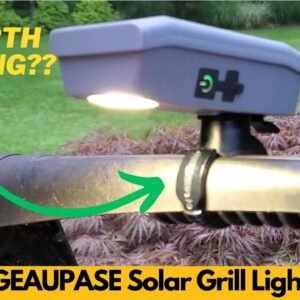 GEAUPASE Solar Grill Light for Blackstone Griddle & Weber Grill, USB C Solar Rechargeable, Worth It?