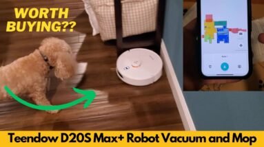 Teendow D20S Max+ Robot Vacuum and Mop, 6000Pa Suction for Pet Hair, Self Emptying Dock - Worth It? 2 Teendow D20S Max+ Robot Vacuum and Mop, 6000Pa Suction for Pet Hair, Self Emptying Dock - Worth It?