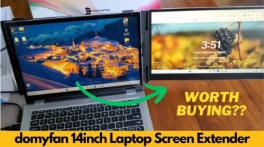 domyfan 14inch Laptop Screen Extender, Ultra Thin Portable Dual Laptop Monitor Extender - Worth It?