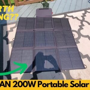 LVYUAN 200W Portable Solar Panel, 20V Foldable Pillow Sized Solar Panel IP65 Waterproof, Worth It?