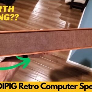 SWTOIPIG Retro Computer Speakers   Wooden Sound Bar with Bluetooth 5 3 & USB Connectivity, Worth It?