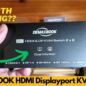 DEMEXBOOK HDMI Displayport KVM Switch 2 Monitors 2 Computers 8K@60Hz4K@144Hz, Worth Buying?