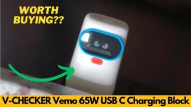 V CHECKER Vemo 65W USB C Charging Block, 3 Port GaN Charger Compact Foldable Fast Charger, Worth It?
