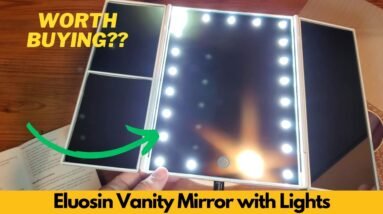 Eluosin Vanity Mirror with Lights, Lighted Makeup Mirror with 2X 3X 10X Magnification - Worth It?
