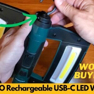 WORKPRO Rechargeable USB C LED Work Light, Foldable Magnetic Light with Hanging Hook - Worth Buying?