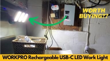 WORKPRO Rechargeable USB C LED Work Light, Foldable Magnetic Light with Hanging Hook - Worth Buying?