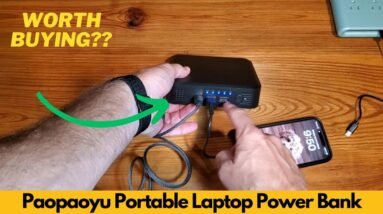Paopaoyu Portable Laptop Power Bank 100W AC Outlet, 72Wh20000mAh with 65W PD USB C - Worth Buying?