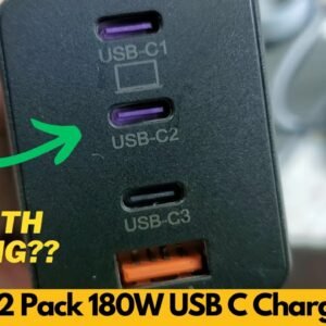 UKCSIS 2 Pack 180W USB C Charger Block, Foldable 4 Port GaN Fast Charger, Dual 65W - Worth Buying?