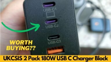 UKCSIS 2 Pack 180W USB C Charger Block, Foldable 4 Port GaN Fast Charger, Dual 65W - Worth Buying? 2 UKCSIS 2 Pack 180W USB C Charger Block, Foldable 4 Port GaN Fast Charger, Dual 65W - Worth Buying?