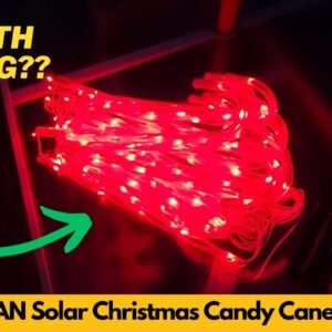 COOLWUFAN 24 Pack 28in Solar Christmas Candy Cane Path Lights Decorations - Worth Buying?