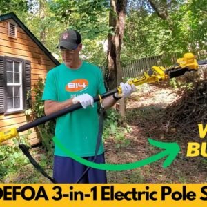 LDDEFOA 3 in 1 Electric Pole Saws for Tree Trimming, 8in & 6in Mini Chainsaw - Worth Buying?