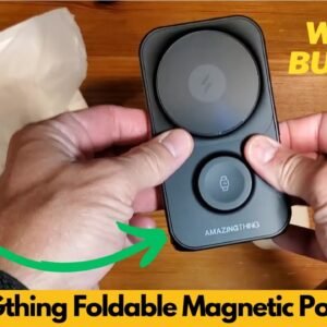 AMAZINGthing Foldable Magnetic Power Bank with 2 Built in USB C Cables, Portable - Worth Buying?