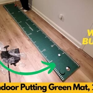 Wekin Indoor Putting Green Mat with 2 Putters, 2 Balls, 12 Hole Covers, Golf Training Mat, Worth It?