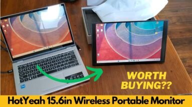 HotYeah 15 6in Wireless Portable Monitor, Support AirPlay & Miracast, Rechargeable - Worth Buying?