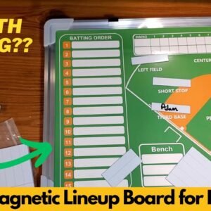 This Magnetic Softball/Baseball Lineup Board Makes Coaching So Much Easier, Magnetic and Dry Erase!