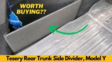 This Simple Trunk Divider Totally Upgrades Storage in the Tesla Model 3 & Model Y