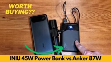 Smaller Than Anker? INIU 45W Power Bank vs Anker 87W – Which Fast Charger Wins?