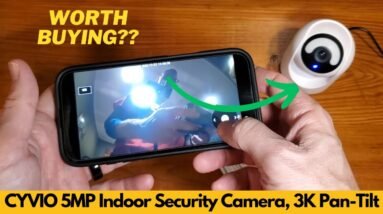 CYVIO 5MP 3K Pan‑Tilt Security Camera Review – AI Motion, Human Tracking & Color Night Vision