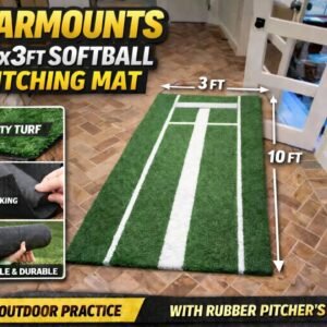 Set Up a Softball Mound Anywhere? WARMOUNTS Pitching Mat Review for Indoor & Outdoor Use