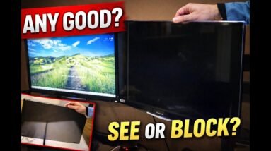 Does This Privacy Screen Actually Work in Bright Offices? | AEGIVIXE 27in Magnetic Monitor Shield