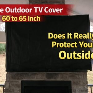 Tired of wrestling your TV cover? This iBirdie 65in outdoor cover unzips fast so you can watch now