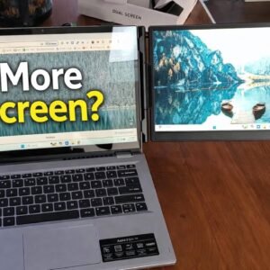 domyfan 14in laptop screen extender dual monitor review