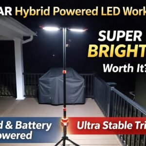 Corded or cordless for any emergency? SYLSTAR 12000 lumen LED work light with tripod put to the test