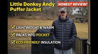 Is this packable puffer warm enough for winter? Little Donkey Andy men's lightweight jacket tested