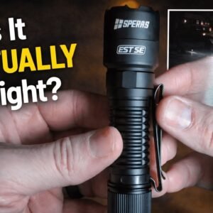 Can This 1500 Lumen Tactical Flashlight Really Reach 322m? | SPERAS EST SE EDC Flashlight Review