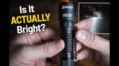 Can This 1500 Lumen Tactical Flashlight Really Reach 322m? | SPERAS EST SE EDC Flashlight Review