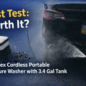 Does a Cordless Pressure Washer with a Water Tank Actually Work? Velotrex Review Test 507 PSI IRL