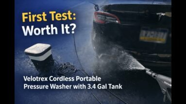 Does a Cordless Pressure Washer with a Water Tank Actually Work? Velotrex Review Test 507 PSI IRL