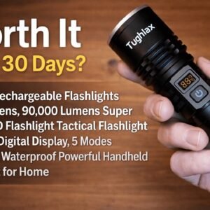 Is This 90,000 Lumen Tactical Flashlight Actually Useful? Tughlax Rechargeable LED Test Review