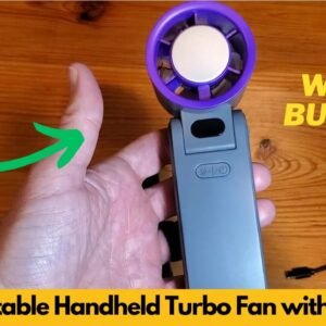 Hihvls Portable Handheld Turbo Fan with Ice Cooler Review – 199 Speeds & 20H Battery Life